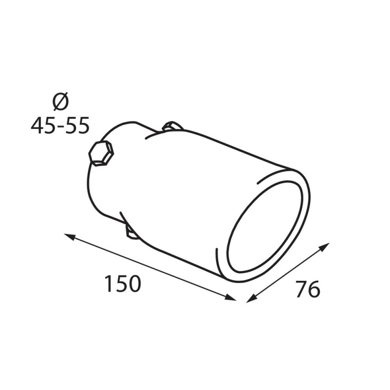 Cola tubo de escape ts-07