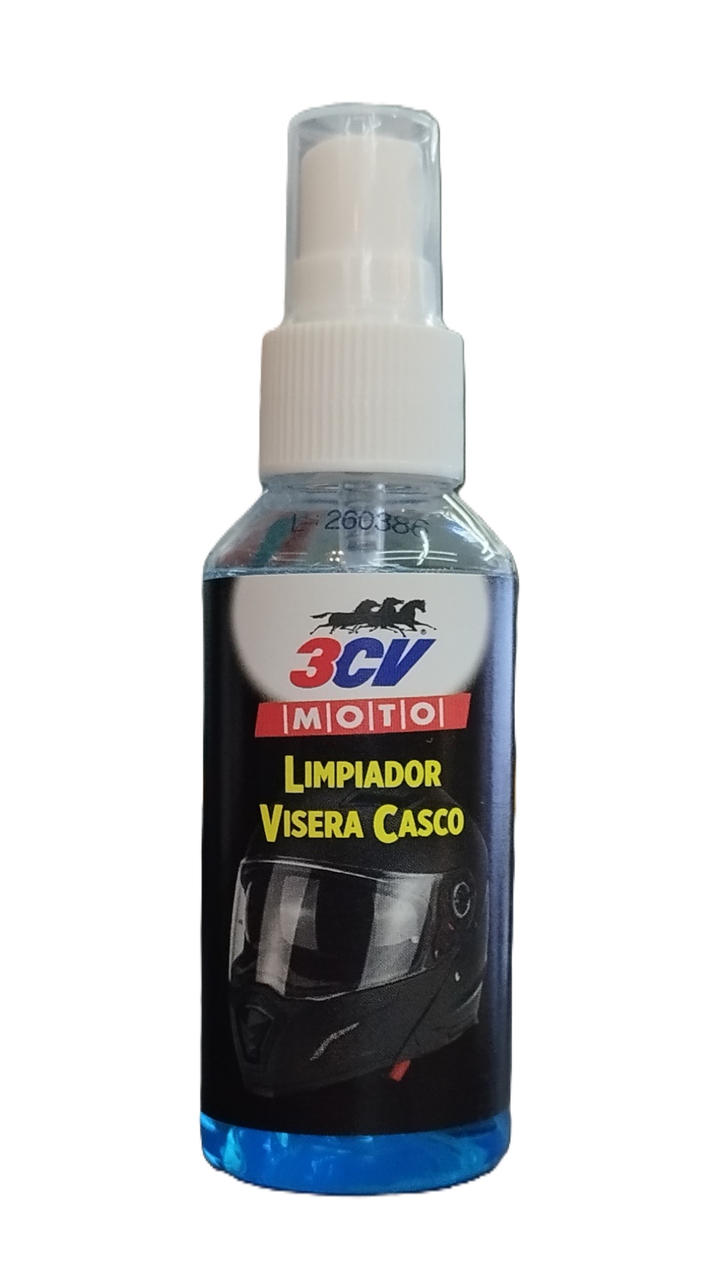 Limpiador visera casco de moto